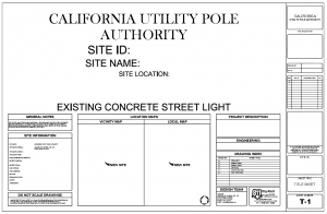 "California Utility Pole Authority" Project Cover Page